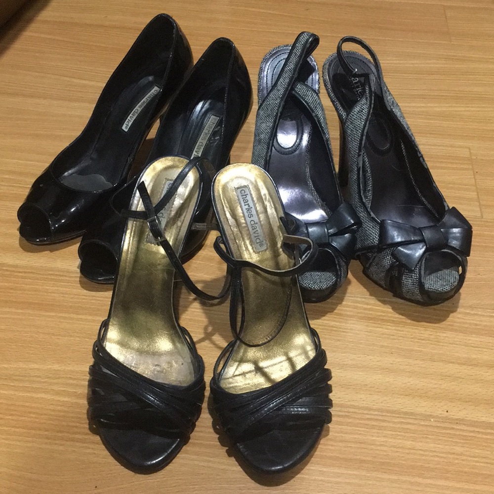 Set of 3 Charles David Heels